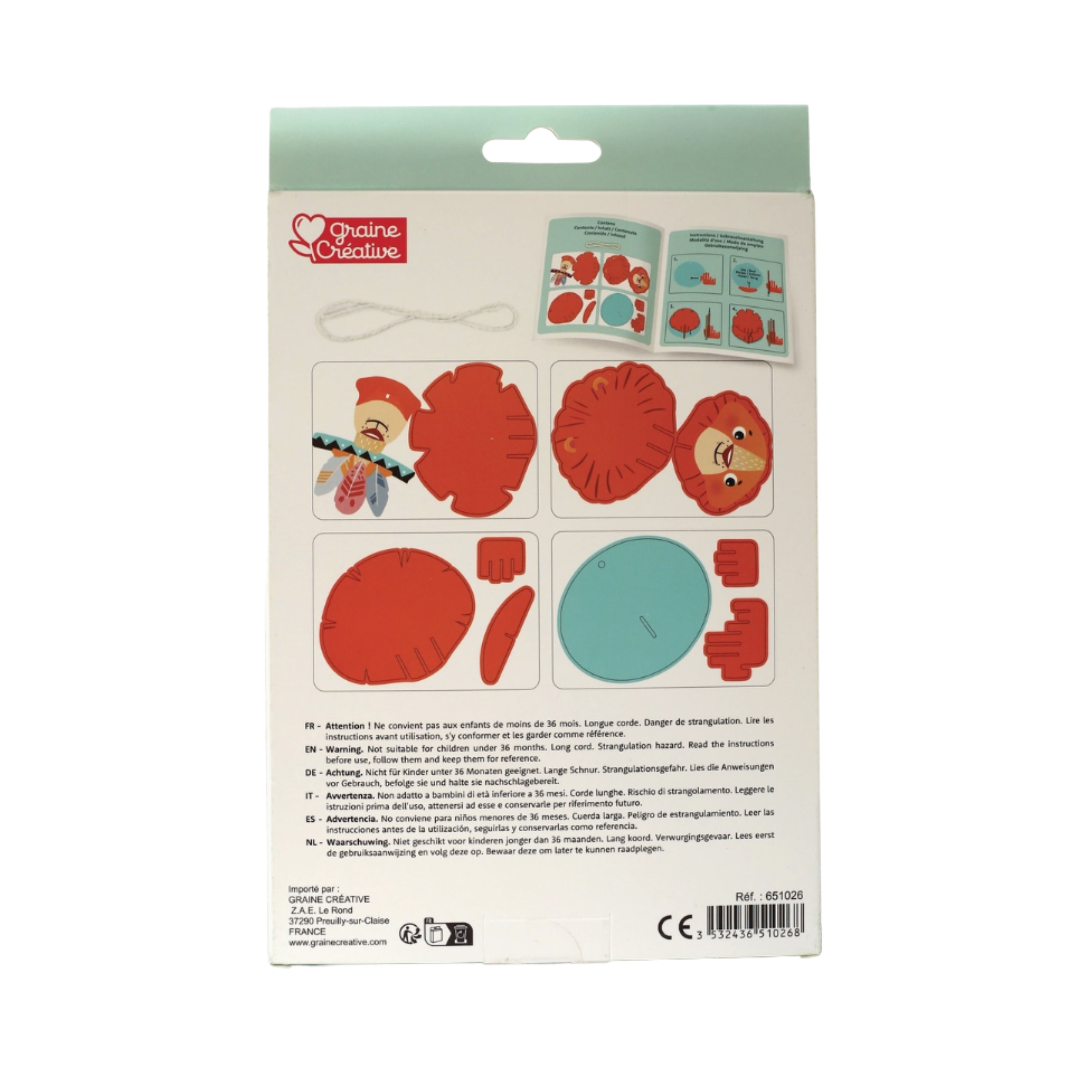 Maqueta Colgante León 3D – Decoración Infantil DIY 6