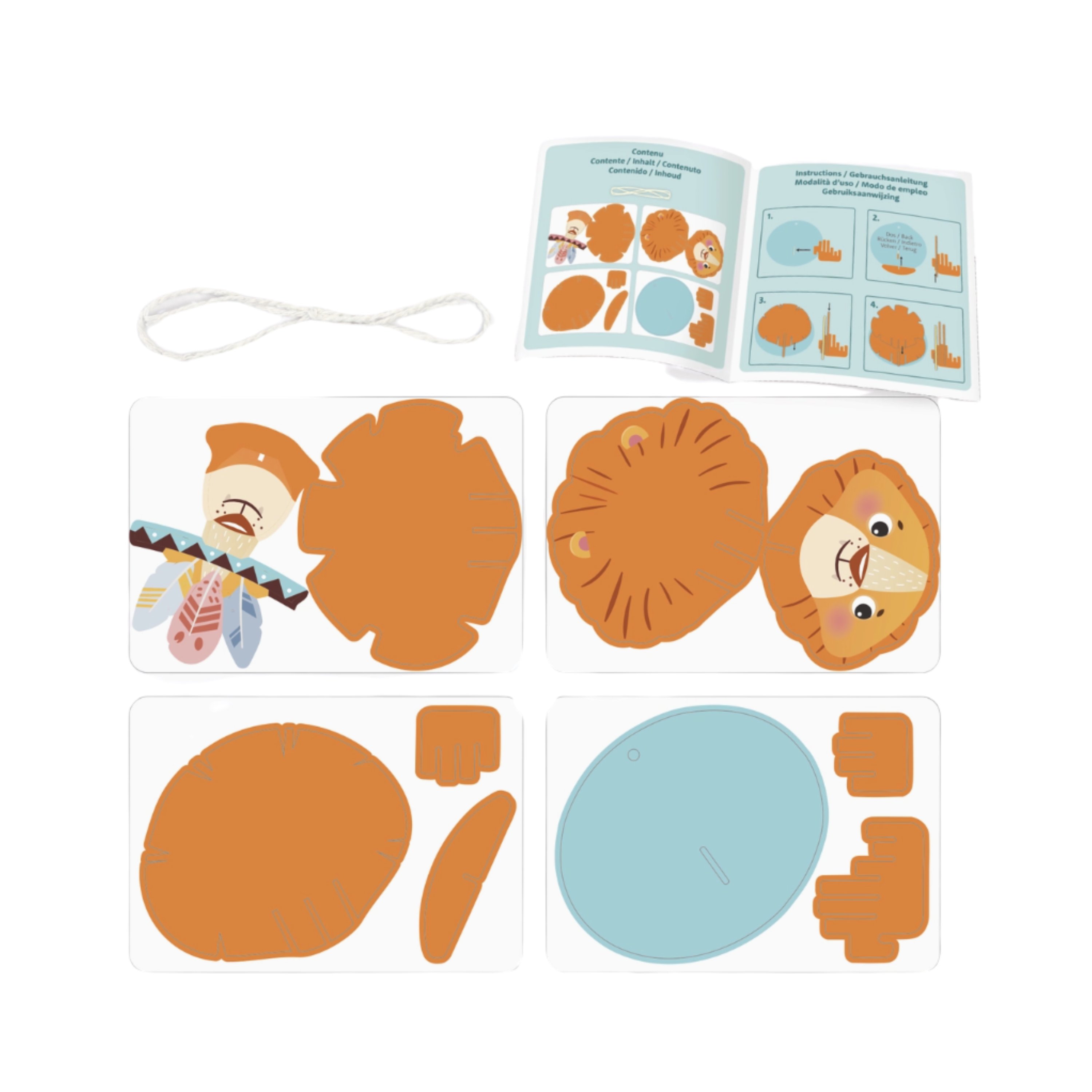 Maqueta Colgante León 3D – Decoración Infantil DIY 7