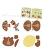 Maqueta Colgante Oso 3D – Decoración Infantil en cartón - Miniatura 4