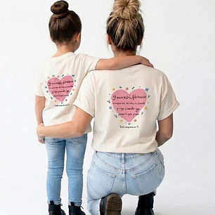 Camisetas a juego mamá + mini 'Todo empieza en ti'