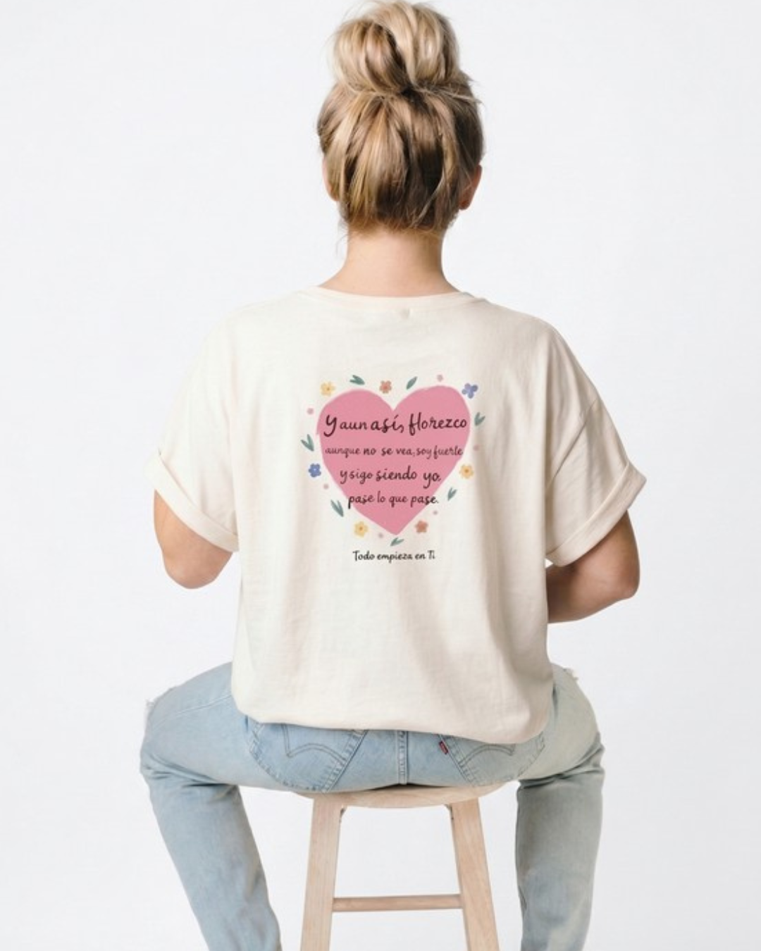 Camiseta mujer algodón orgánico 'Todo Empieza en ti' 1