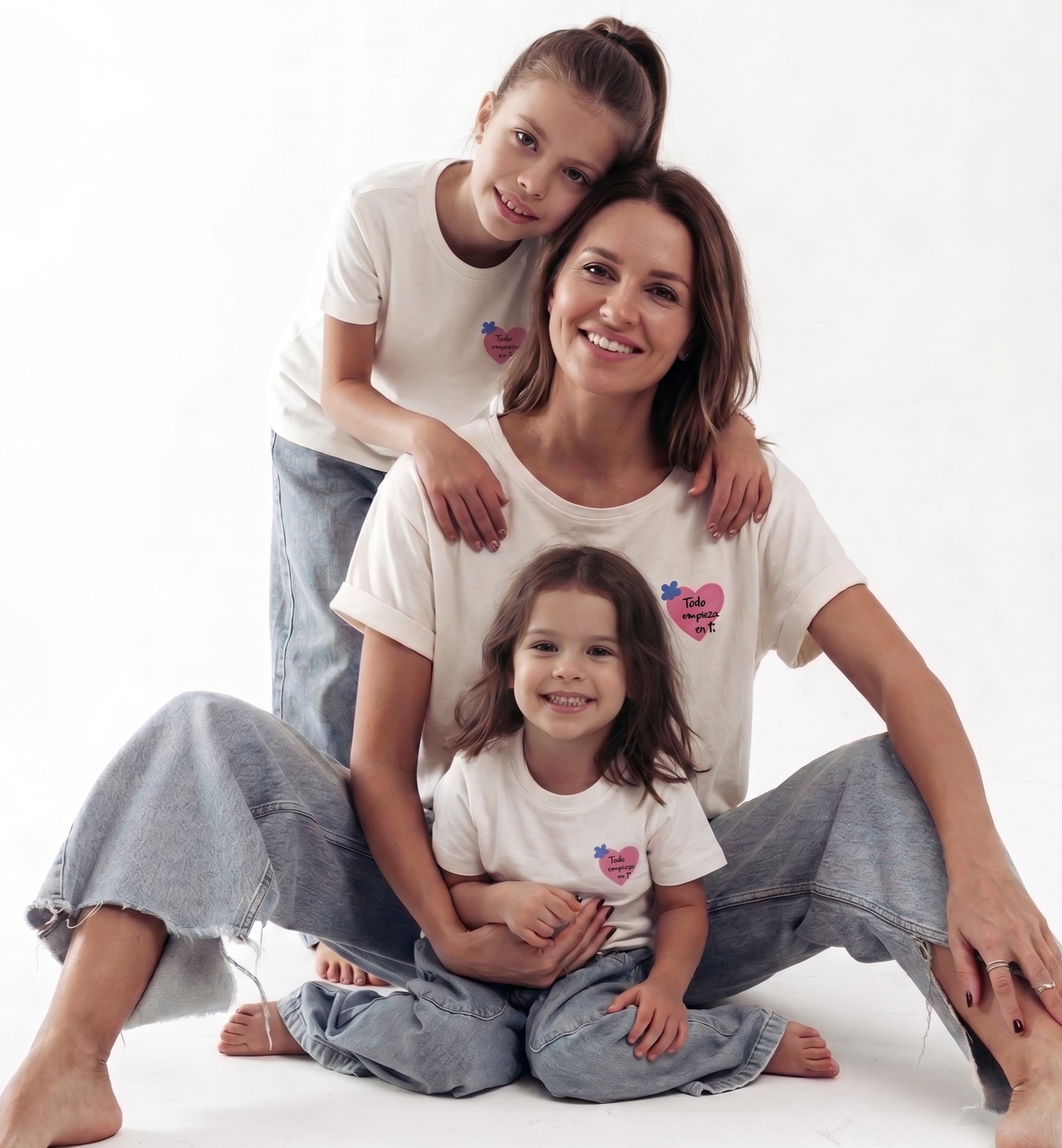Camisetas a juego mamá + mini 'Todo empieza en ti' 1