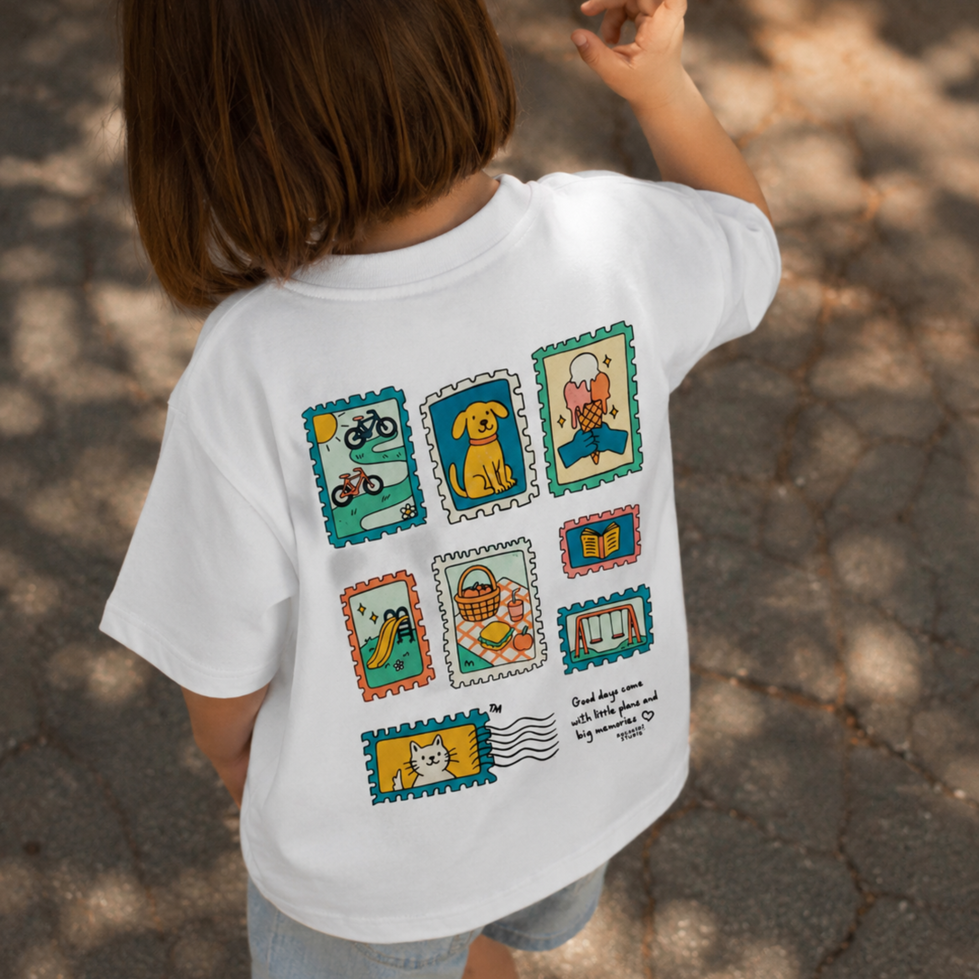 Camiseta infantil algodón orgánico 'Good Days Club' 1
