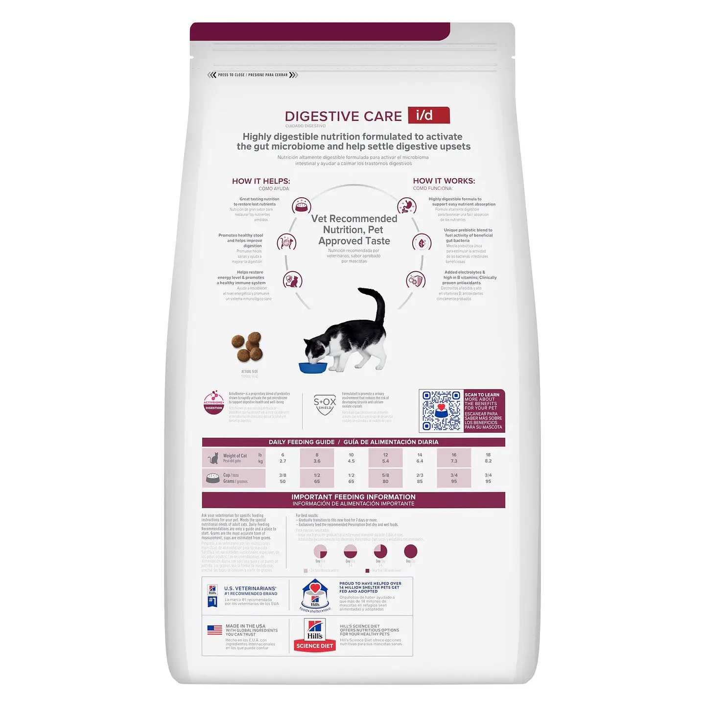 Hills PD i/d Dry 4 lb Cuidado digestivo Gato 1.81 Kg 2
