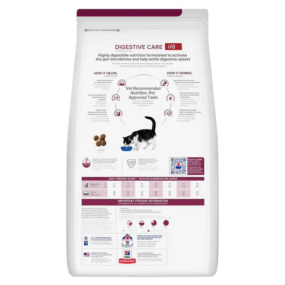 Hills PD i/d Dry 4 lb Cuidado digestivo Gato 1.81 Kg 2