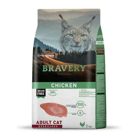 Bravery Chicken Adult Cat Sterilized Grain Free Gato