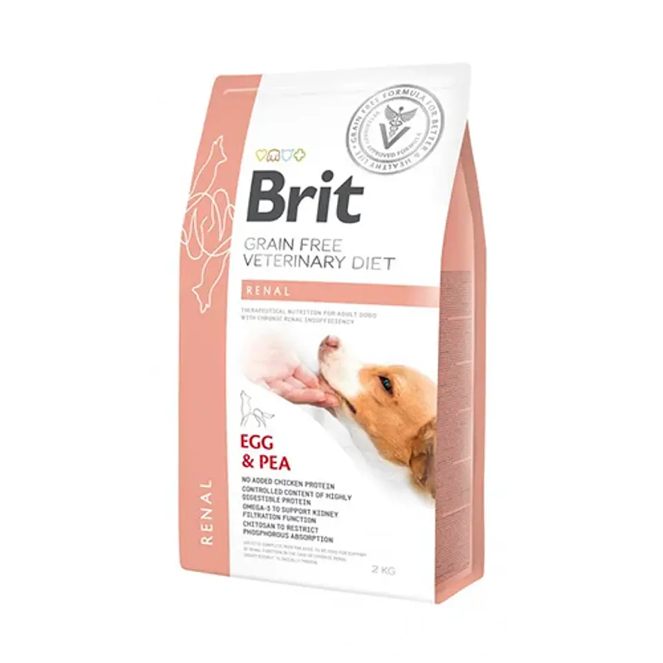 Brit Grain Free Vet Diets Renal Perro Egg & Pea 2 Kg 1