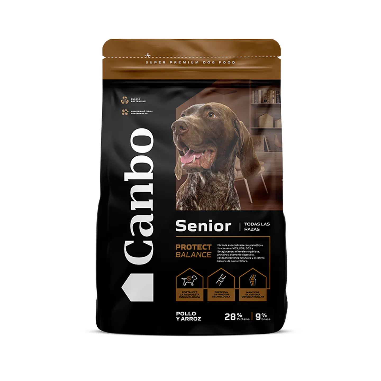 Canbo Senior Pollo y Arroz Todas las Razas 3 Kg Perro 1