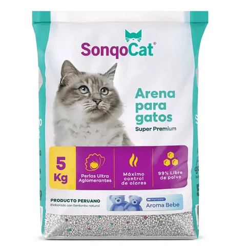 Arena Perlada Lavanda Sonqo Cat 5 Kg