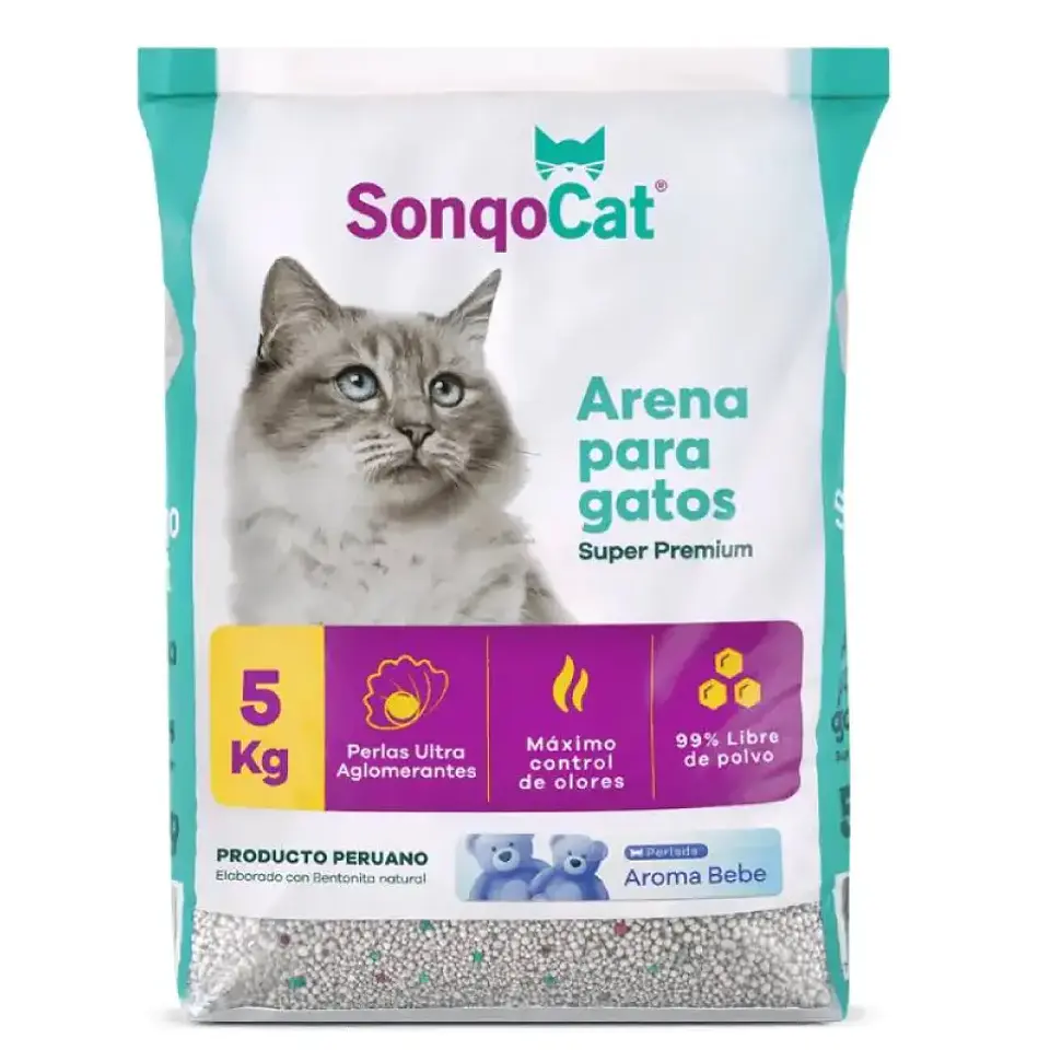 Arena Perlada Lavanda Sonqo Cat 5 Kg 1