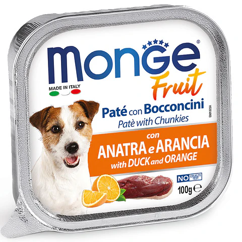 Monge Fruit Paté y Bocaditos con Pato y Naranja 100 gr