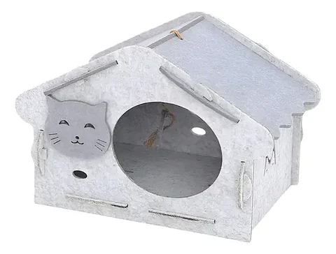 Casa Cama Rascador Cueva para Gato Cómoda y Relax