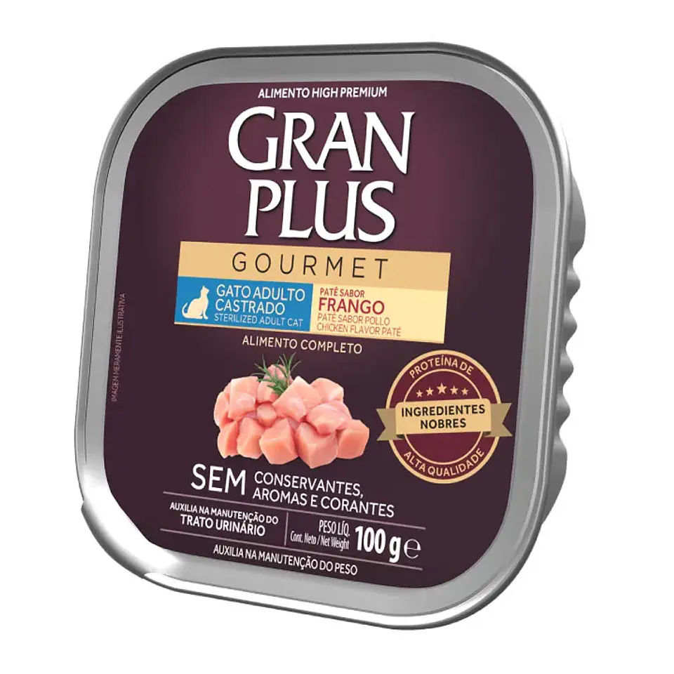 Gran Plus Gourmet Gato Esterilizado 100G 1