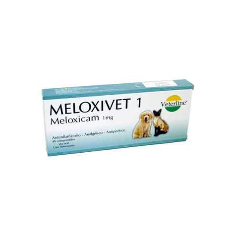 Meloxivet Meloxicam 1 mg Antiinflamatorio para Perros y Gatos(UNIDAD)