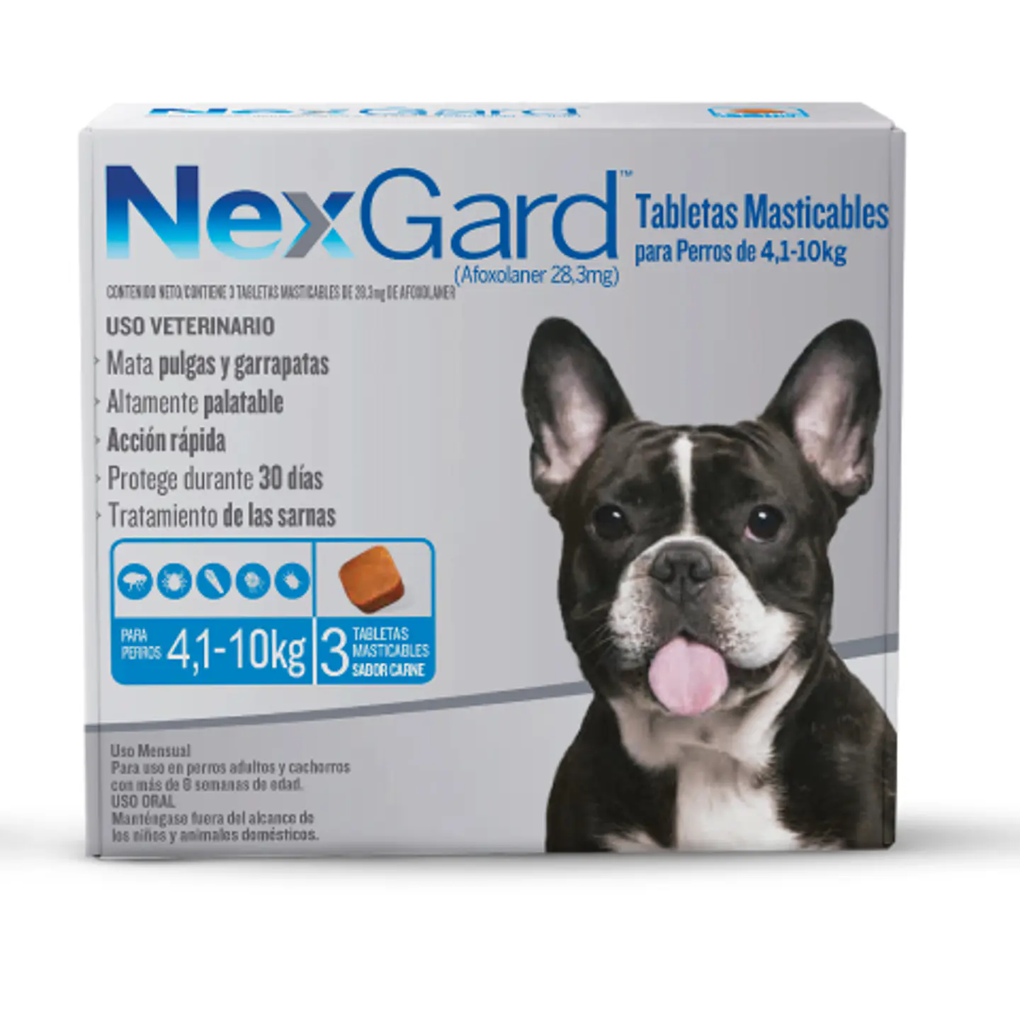 NexGard 4 a 10 kg Antipulgas y Garrapatas para Perros 1