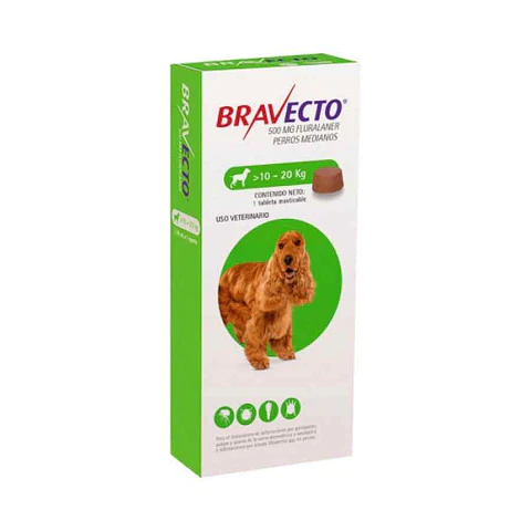 BRAVECTO TABLETA DE 20 KG A 40 KG Antipulgas para Perros