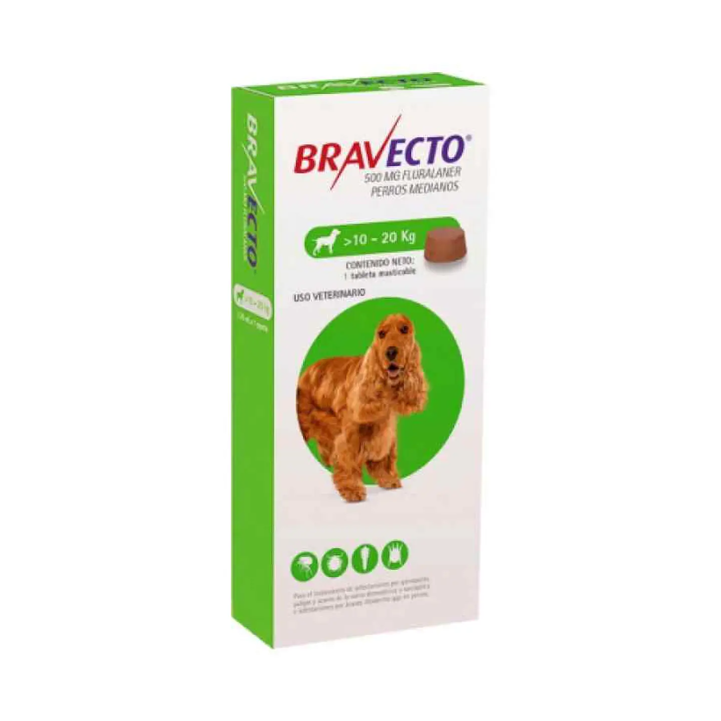 BRAVECTO TABLETA DE 20 KG A 40 KG Antipulgas para Perros 1