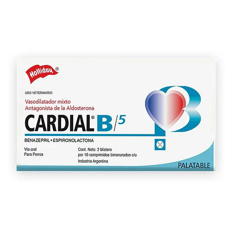Cardial B5 x 20 Comprimidos