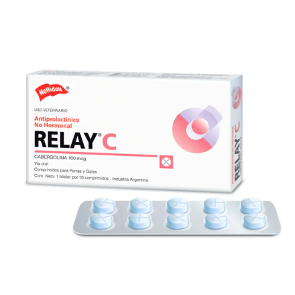 RelayC  10 Comprimidos Antiprolactínico para Perros y Gatos (Unidad) 1