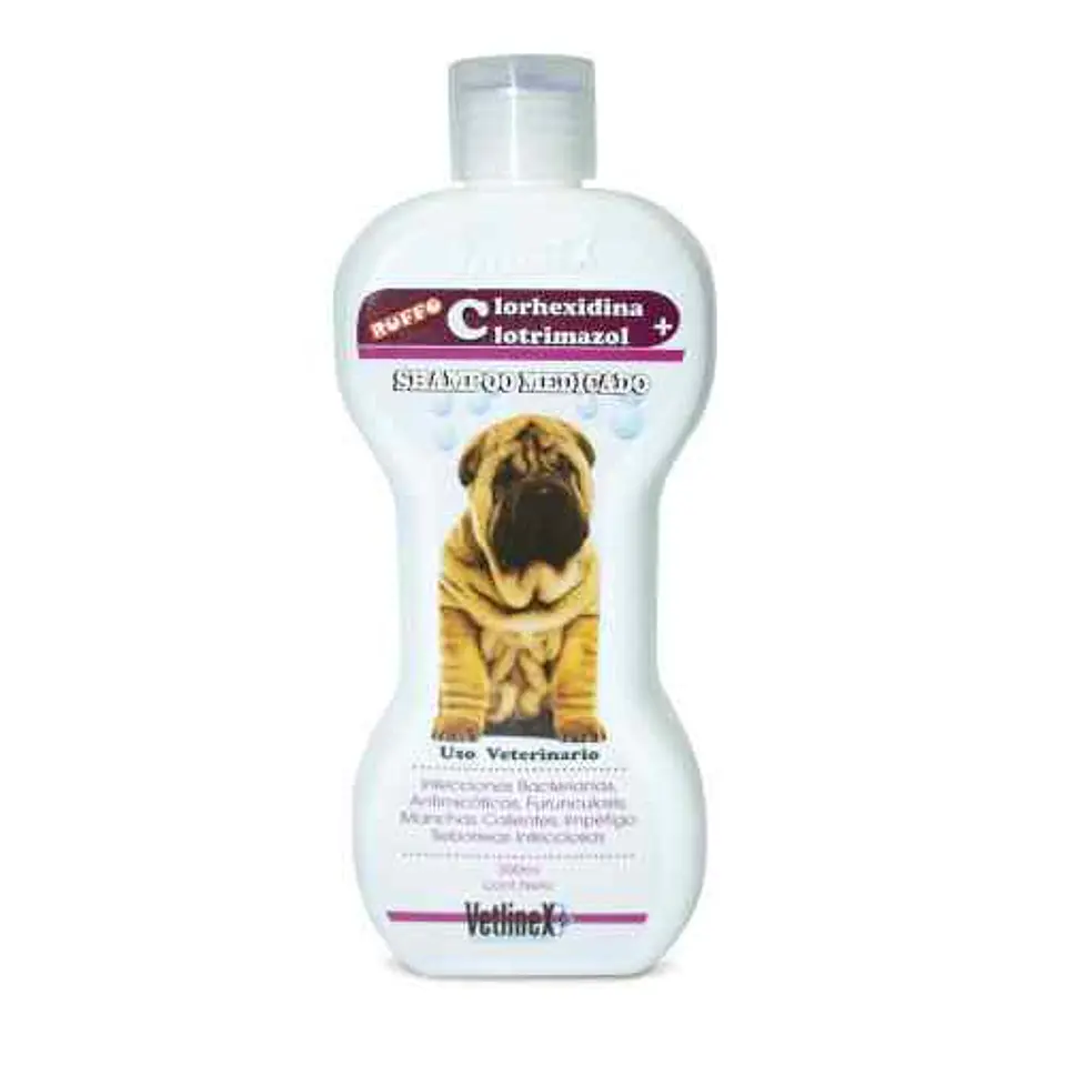 Clorhexidina + Clotrimazol Shampoo Medicado 300 ML 1