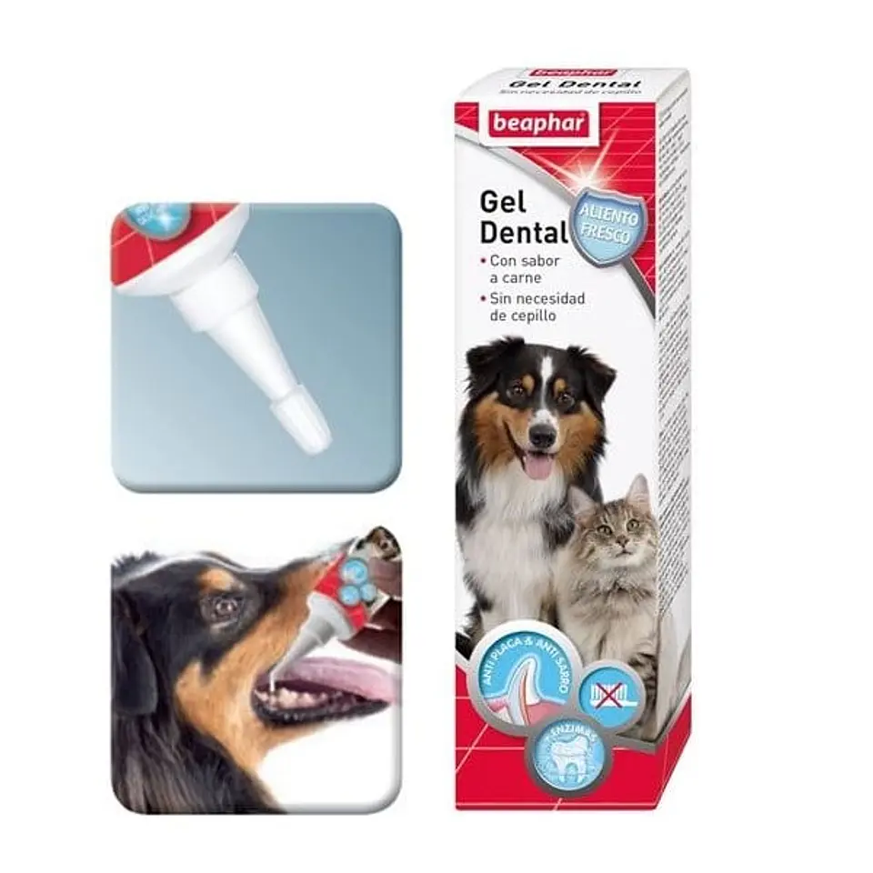 Beaphar Gel Dental Sabor Carne para Perros y Gatos 100 g 1