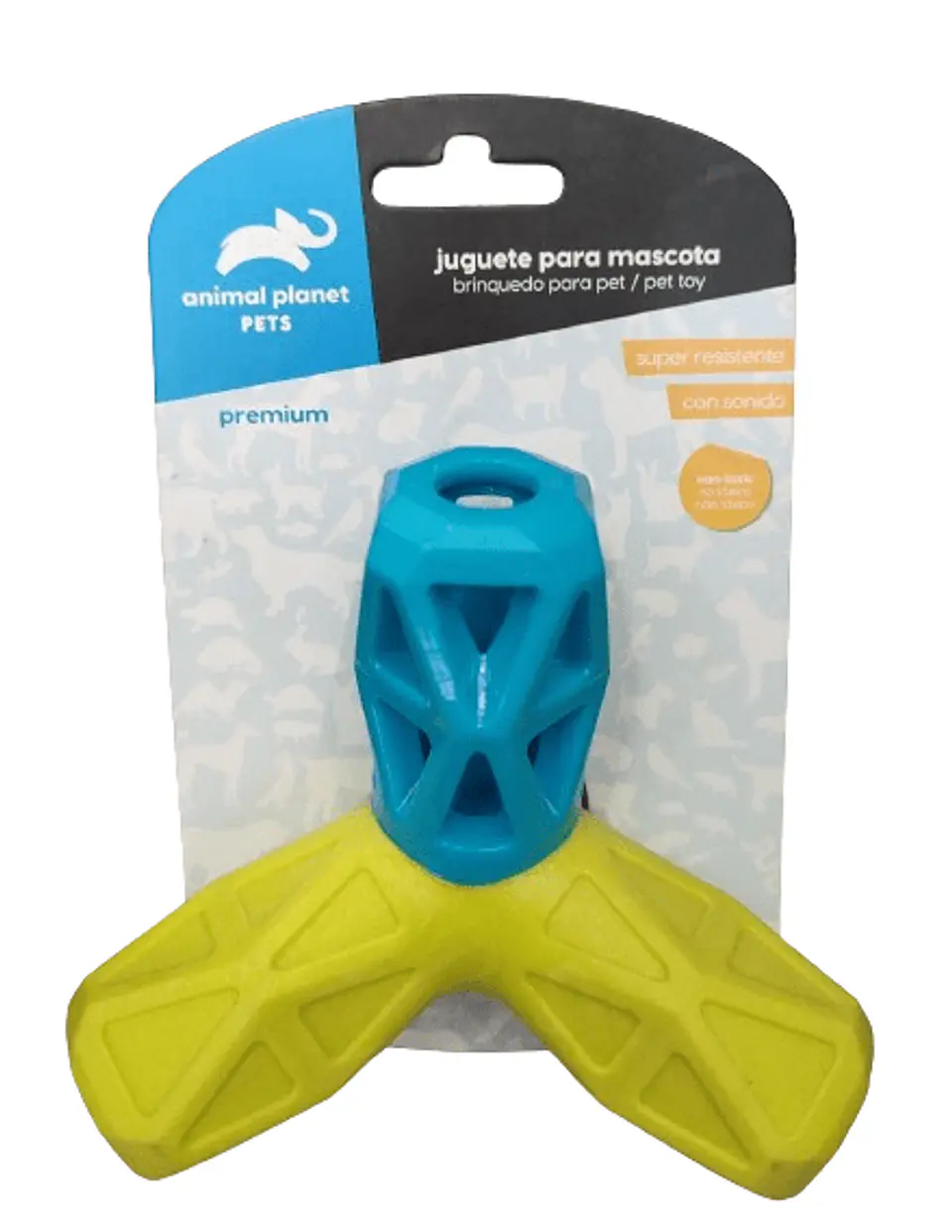 Animal Planet Juguete Premium Geométrico Hueso Triple Perro 2