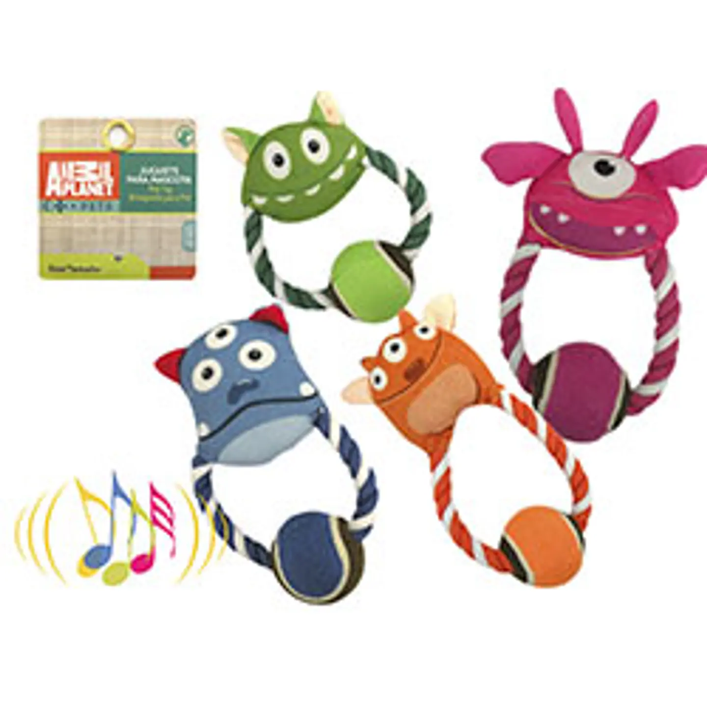 Animal Planet Peluche con Sogas para Perros Juguete Premium(Unidad) 1