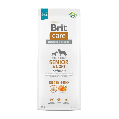 Brit Care Grain Free Senior Light Salmon Perro Adulto 12kg