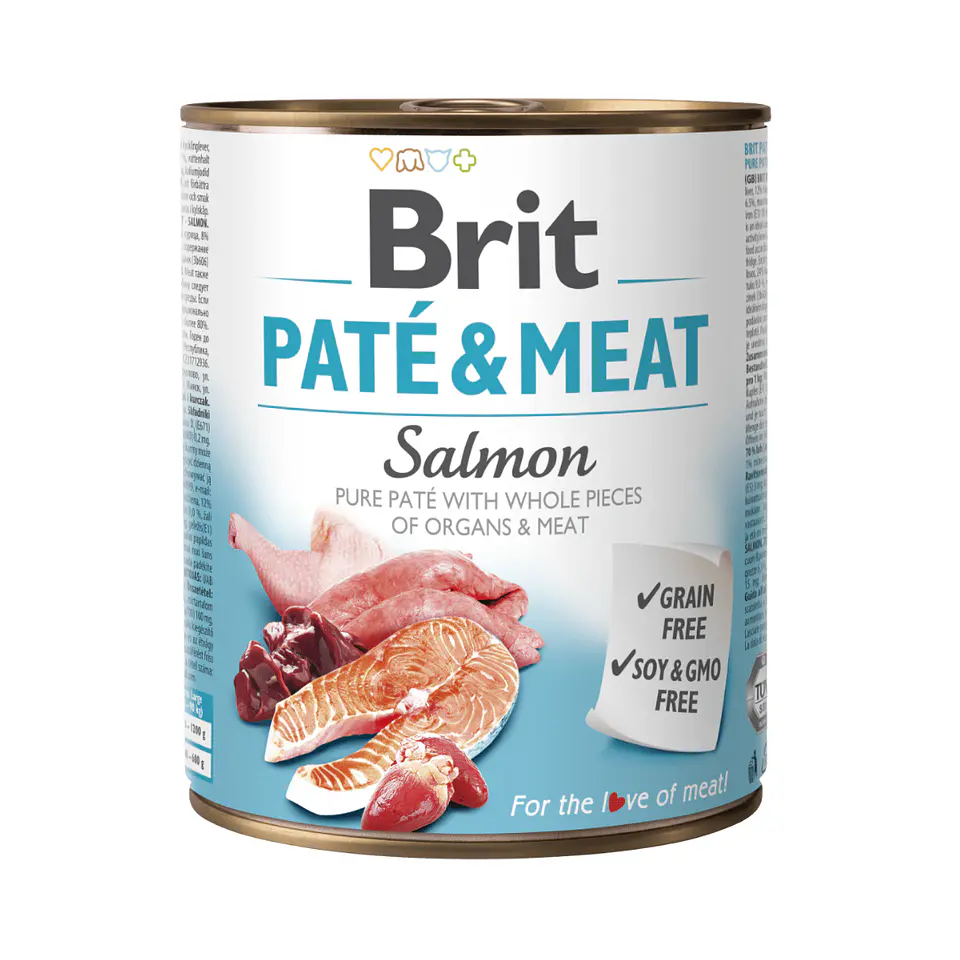 Brit Paté & Meat Salmon 800g 1
