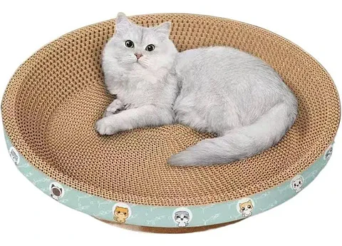 Rascador Redondo Tipo Cama con Catnip para Gatos 40 CM