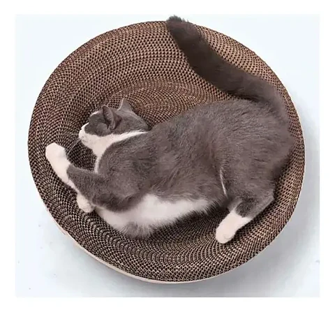 Rascador Redondo Tipo Cama con Catnip para Gatos 40 CM