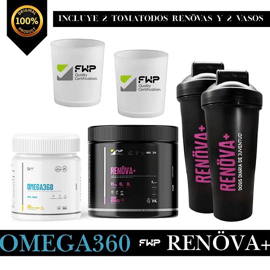 COLÁGENO RENOVA HIDROLIZADO + OMEGA360 FWP X2