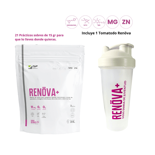 COLÁGENO RENOVA EN BOLSA 325 GR DE 21 SOBRES- FWP