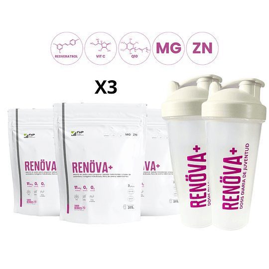 COLÁGENO RENOVA EN BOLSA 325 GR DE 21 SOBRES- FWP X3