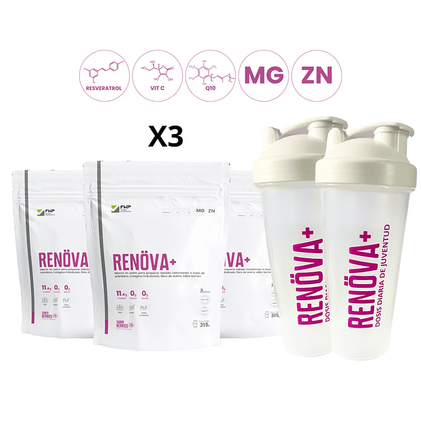 COLÁGENO RENOVA EN BOLSA 325 GR DE 21 SOBRES- FWP X3