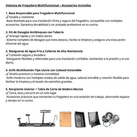 Lavadero Multifuncional de Lujo con Porta Celular LUX-BSA6034