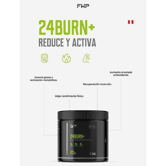 QUEMA GRASA 24BURN+ DE FWP 280GR