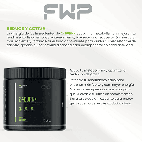 QUEMA GRASA 24BURN+ DE FWP 280GR