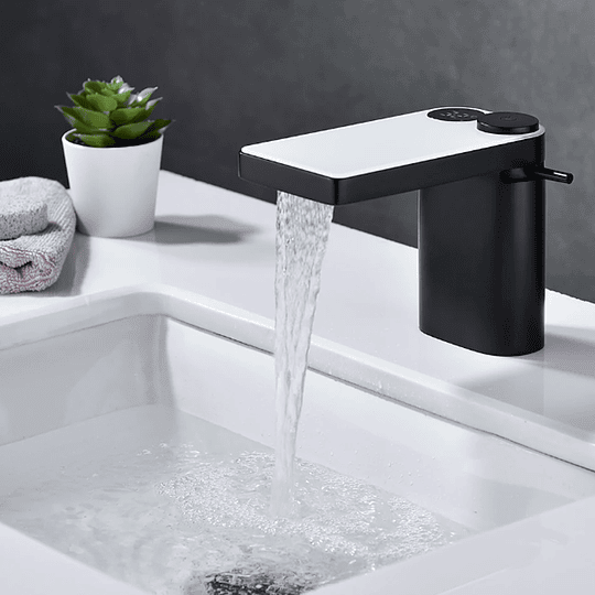 GRIFO LUJO AQUAJET NEGRO CON BLANCO