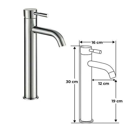 MONOCANDO ALTA M304-0103A SATINADA