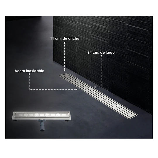 SUMIDERO GRANDE A-S8001072 ACERO INOXIDABLE 304