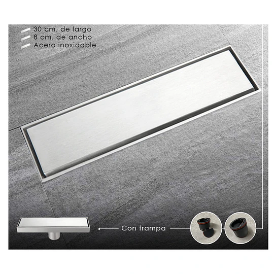 SUMIDERO 30CM  A-S3001061 ACERO INOXIDABLE 304