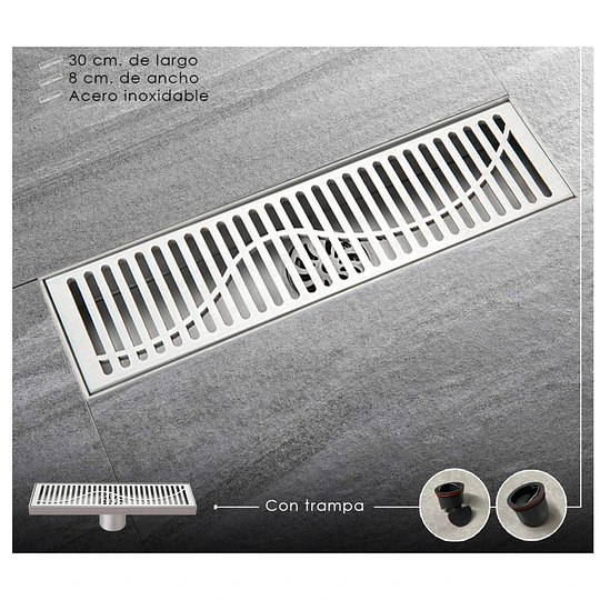 SUMIDERO 30CM  A-S3001065 ACERO INOXIDABLE 304