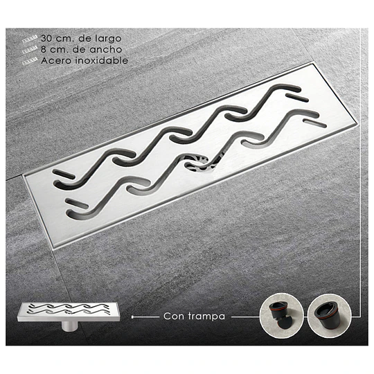 SUMIDERO 30CM A-S3001063 ACERO INOXIDABLE 304