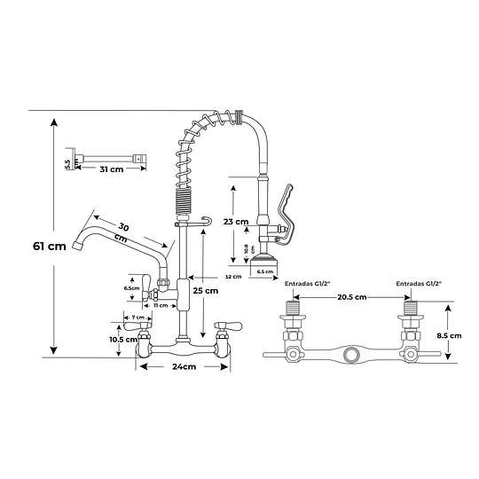 MEZCLADORA INDUSTRIAL ACERO INOXIDABLE MC88902