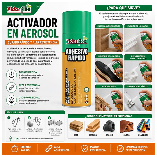 Activador en Aerosol AS03.0007-S Pack 12 uds