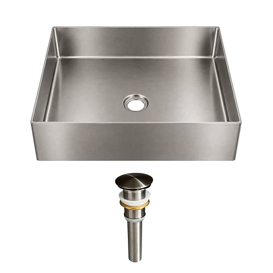 LAVADERO DE ACERO INOXIDABLE DE 40CM X 40CM LA30402-4040