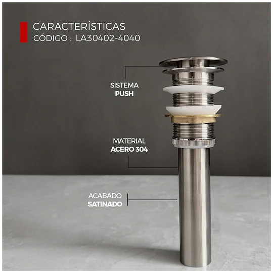 LAVADERO DE ACERO INOXIDABLE DE 40CM X 40CM LA30402-4040