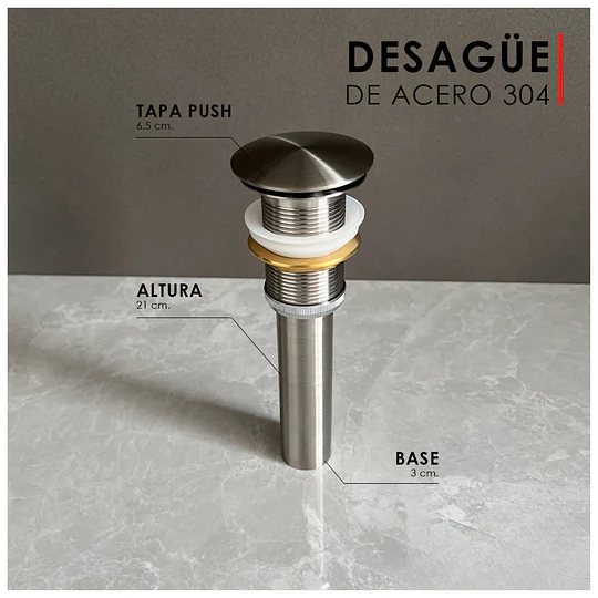 LAVADERO DE ACERO INOXIDABLE DE 40CM X 40CM LA30402-4040