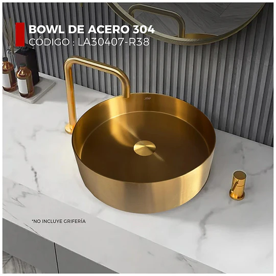 LAVADERO CIRCULAR ACERO INOXIDABLE 304 LA30407-R38
